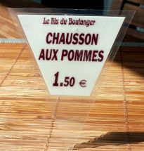 Modèle compétement imprimé, existe avec espace libre pour noter le prix ( stylo effaçable à alcool offert )